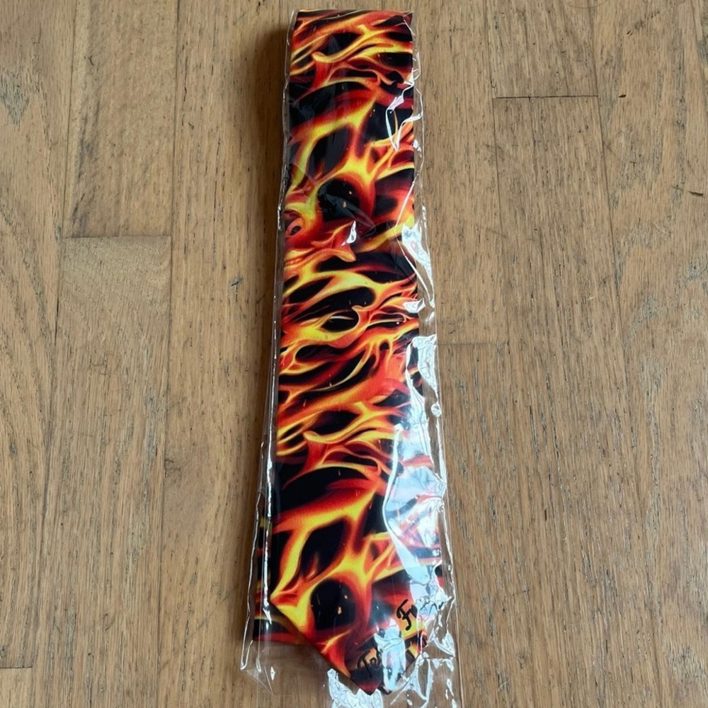 Teddy Fresh Flames Neck Tie
